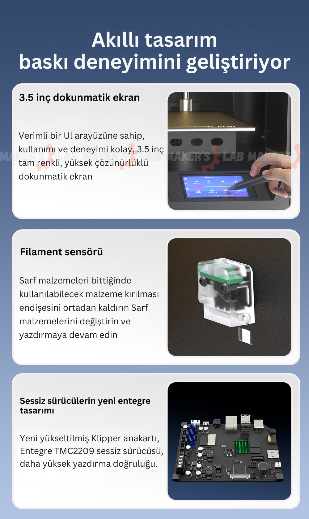 Kingroon KLP1 230 CoreXY Yazıcı - Klipper